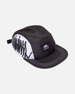 GORRA 5 PANEL - LATERAL NEGRO